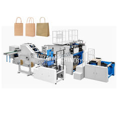 Máquina automática de fazer sacos de papel quadrados de fundo em linha é feito e fixado