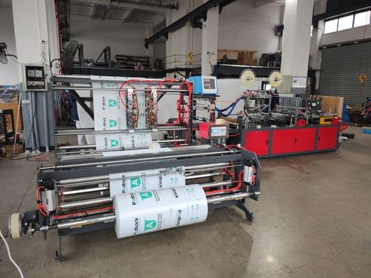 Máquina de fabricação de sacos de correio DHL com cola de fusão a quente com bolso de documentos