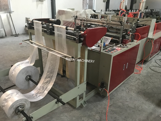 Máquina de fabricação de sacos de plástico para t-shirt