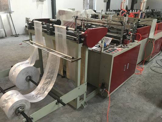 Máquina de fabricação de sacos de colete de plástico de alta velocidade para camisetas