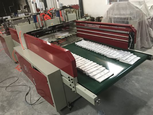 Máquina de fabricação de sacos de colete de plástico de alta velocidade para camisetas