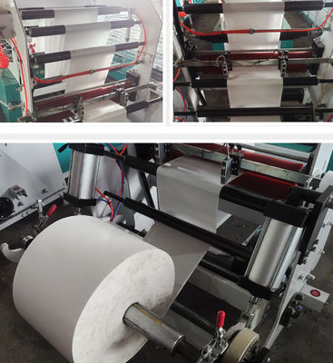 Máquina de fabricação de sacos para sacos de selos centrais / sacos de gussete / três sacos de selos laterais