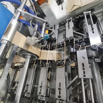 Máquina automática de fazer sacos de papel quadrados de fundo em linha é feito e fixado