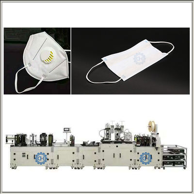 Máquina de fabricação de máscaras faciais de tipo dobrável totalmente automática