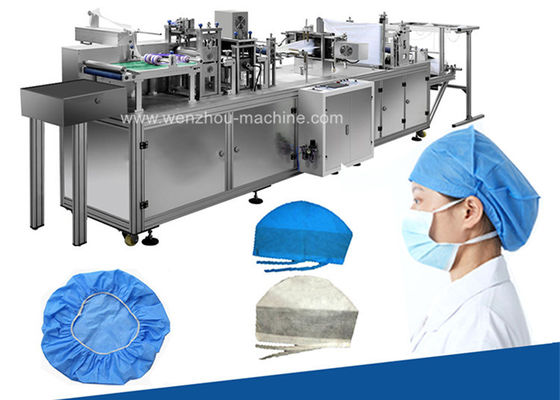 Máquina de fabricação de bonés médicos totalmente automática não tecida