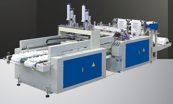 Máquinas de fabricação de sacos de camisetas de plástico