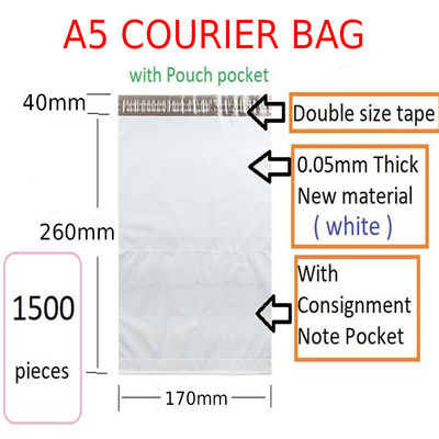 Máquina de fabricação de sacos de correio com saco de bolso